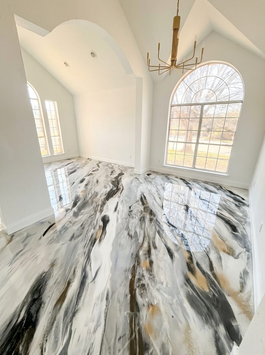 Epoxy flooring installation